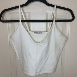 Groceries Apparel white crop top